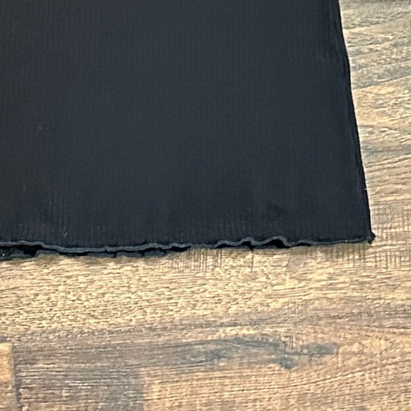 BP Nordstrom Womens Ribbed
Knit Mini Dress lettuce EDGES
Tied SZ LG BLACK - Picture 12 of 12